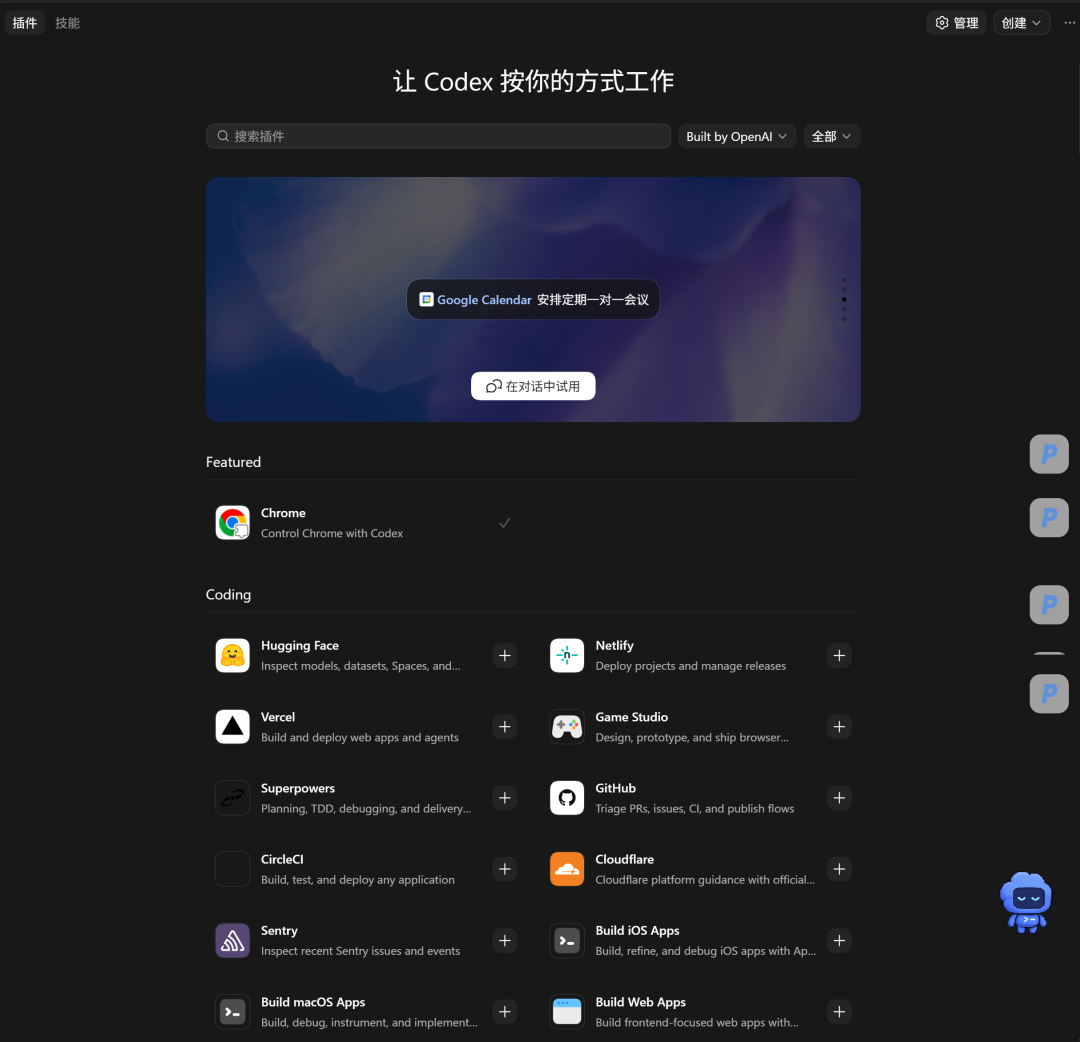 Project 界面