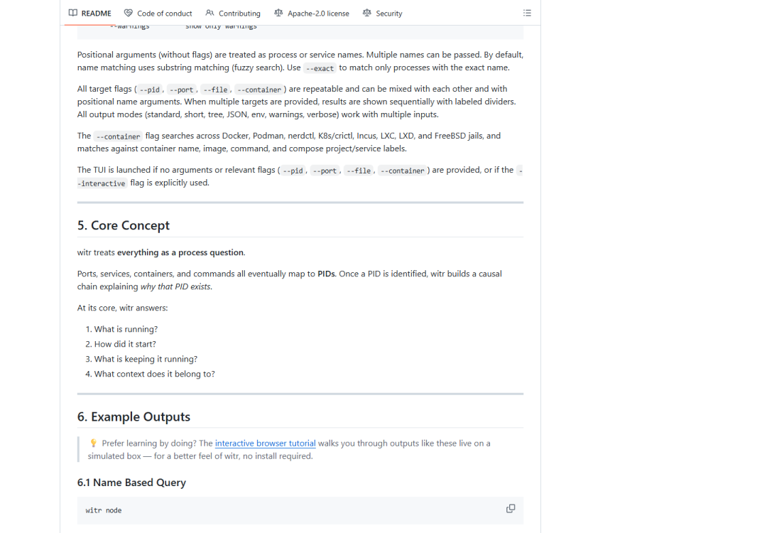 README 总结:是什么、怎么启动、谁在维持