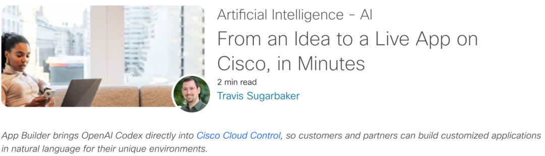 Cisco 云控制平台中的 App Builder