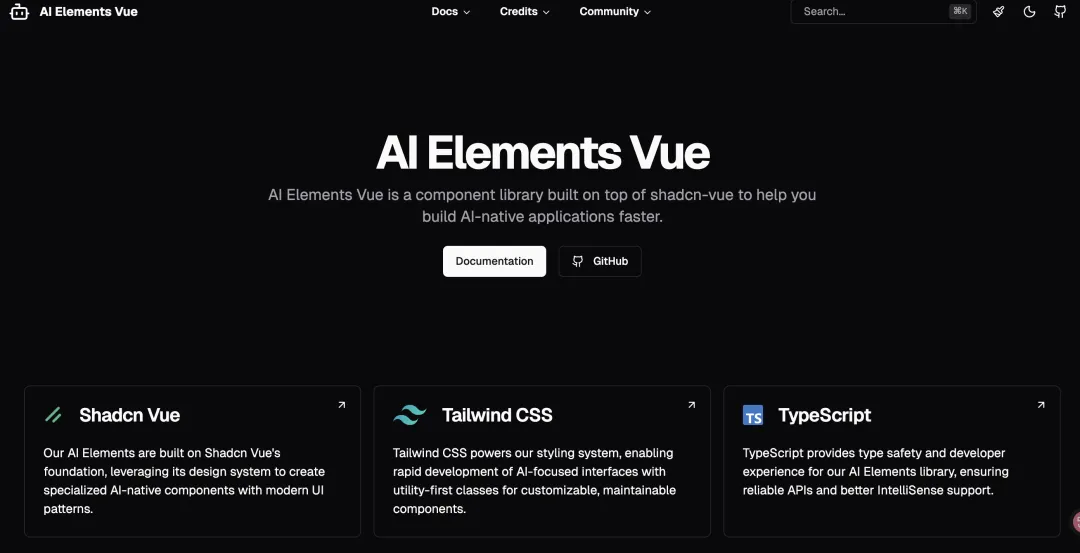 AI Elements Vue 项目展示